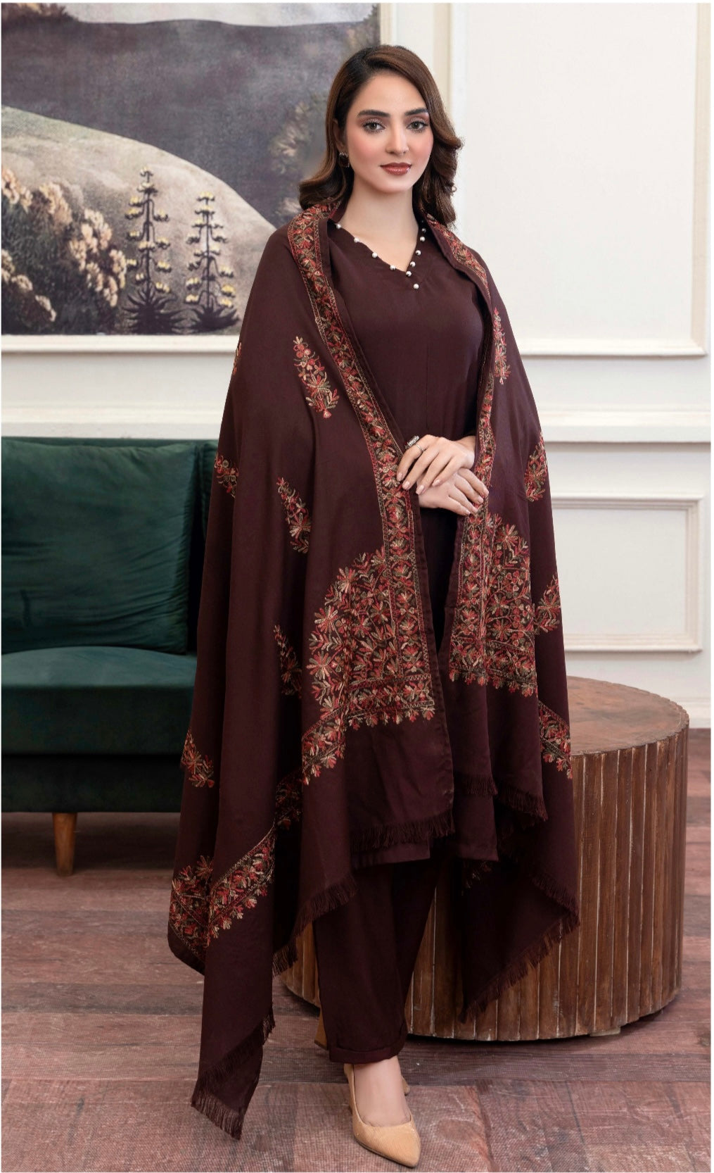 Raniya 3 piece_6037 Dhanak Pakistani ladies suit B18