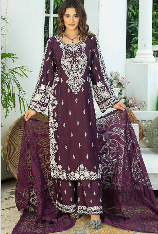 Brit 3 piece linen _81042 Pakistani ladies suit B230