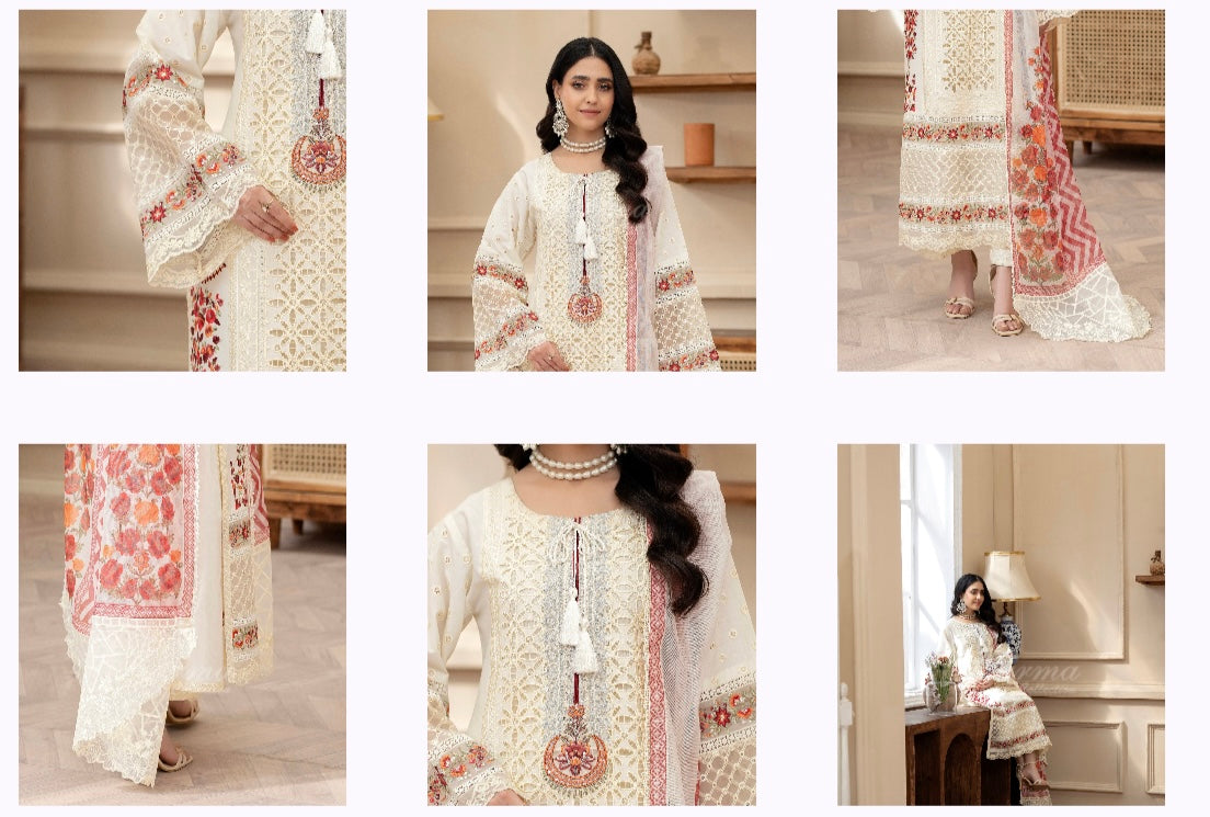 Karma afreen _9056 3 piece suit B86