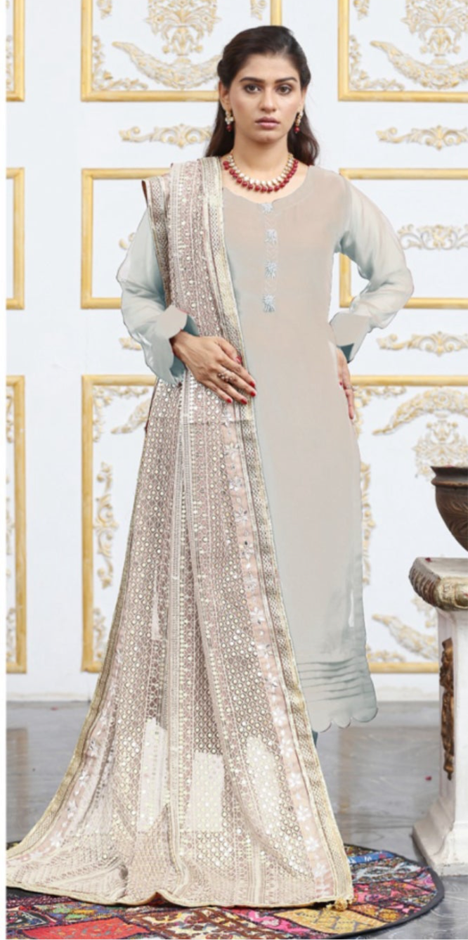 Brit 3 piece chiffon_3080 Pakistani suits B34