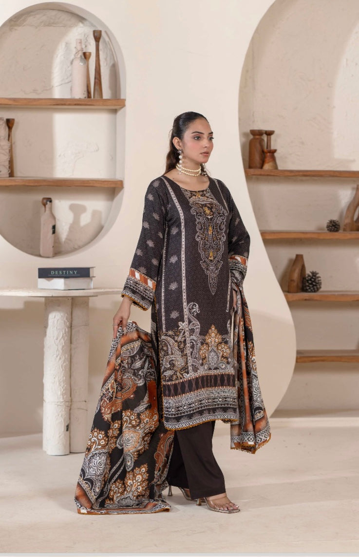 Barouque 3 piece linen _81042 Pakistani ladies suit B100