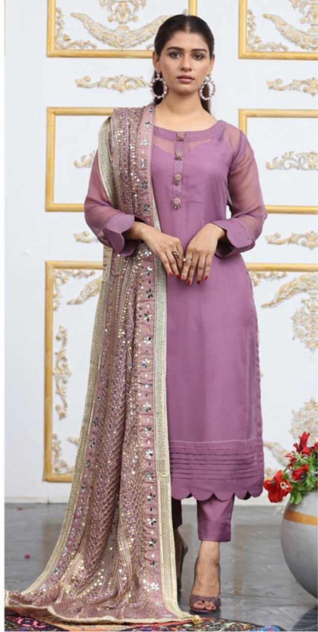 Brit 3 piece chiffon_3074 Pakistani suits