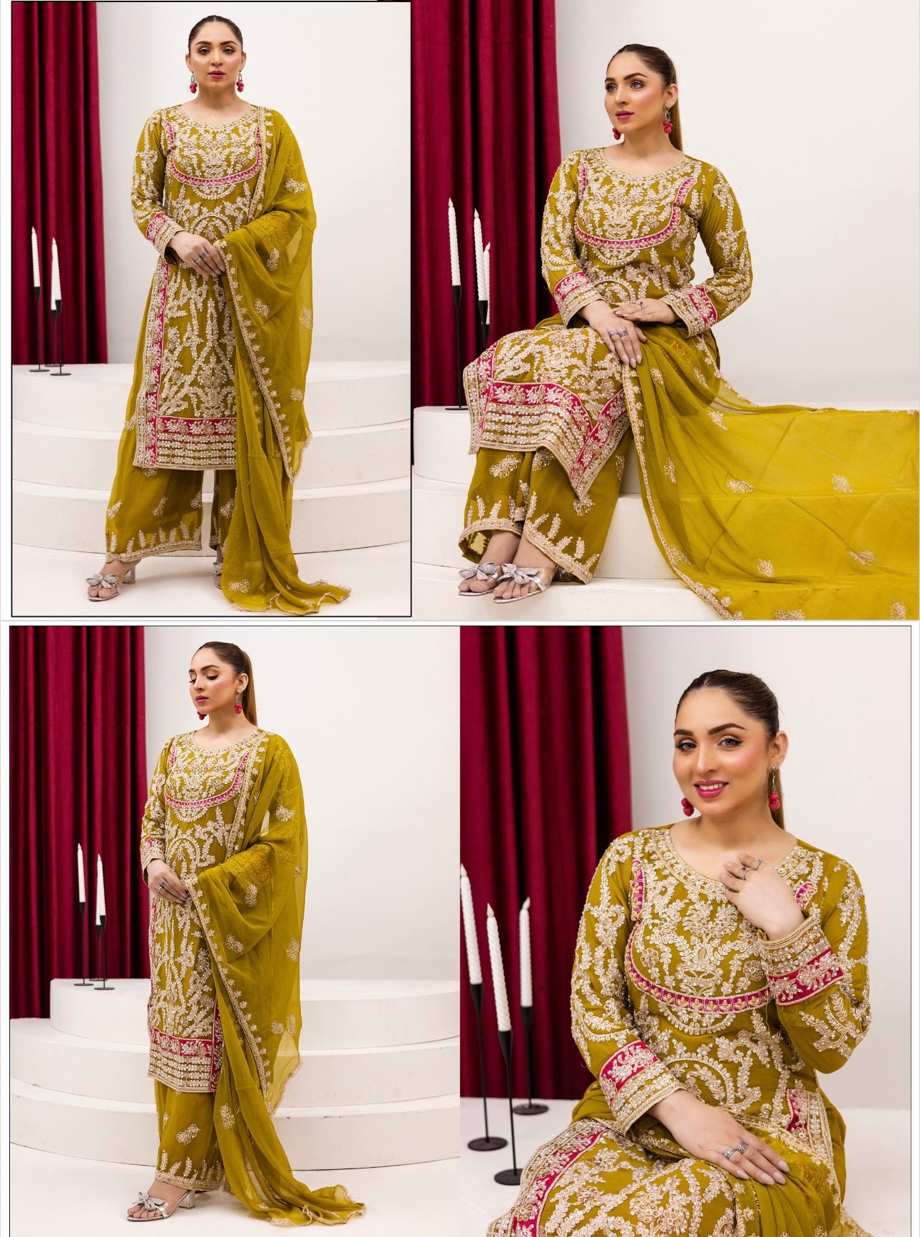 Brit 3 piece chiffon _81042 Pakistani ladies suit B266