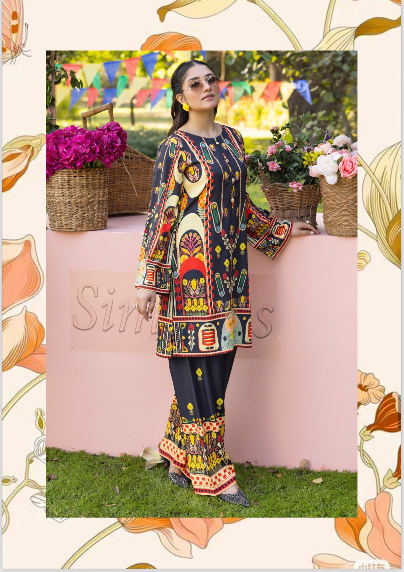 Brit 2 piece silk_10078 Pakistani suits for ladies B113