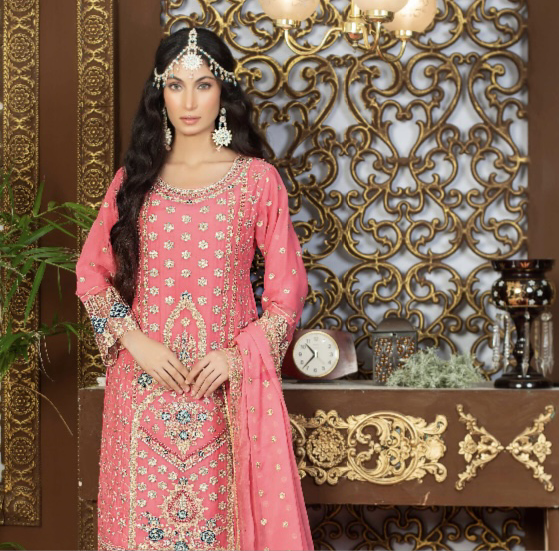 Brit 3 piece chiffon _9030 Pakistani suits B82