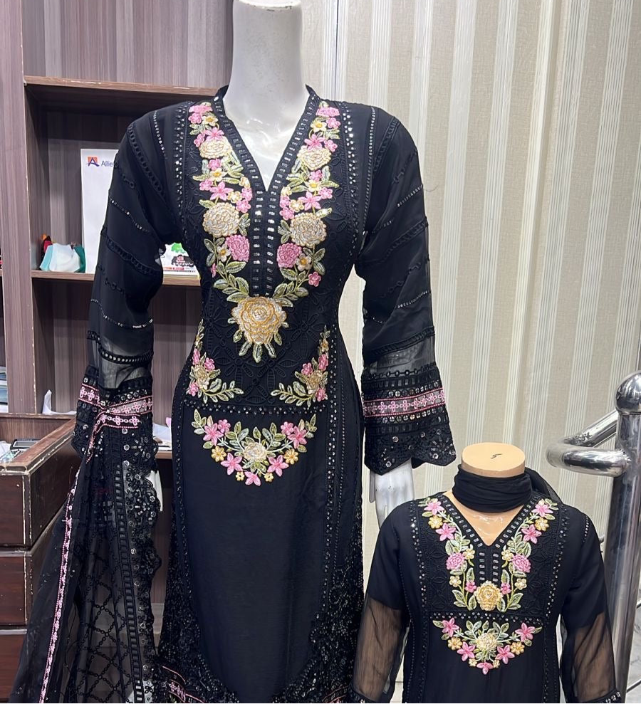 Brit Mother and Daughter 3 piece Chiffon_81047 B179