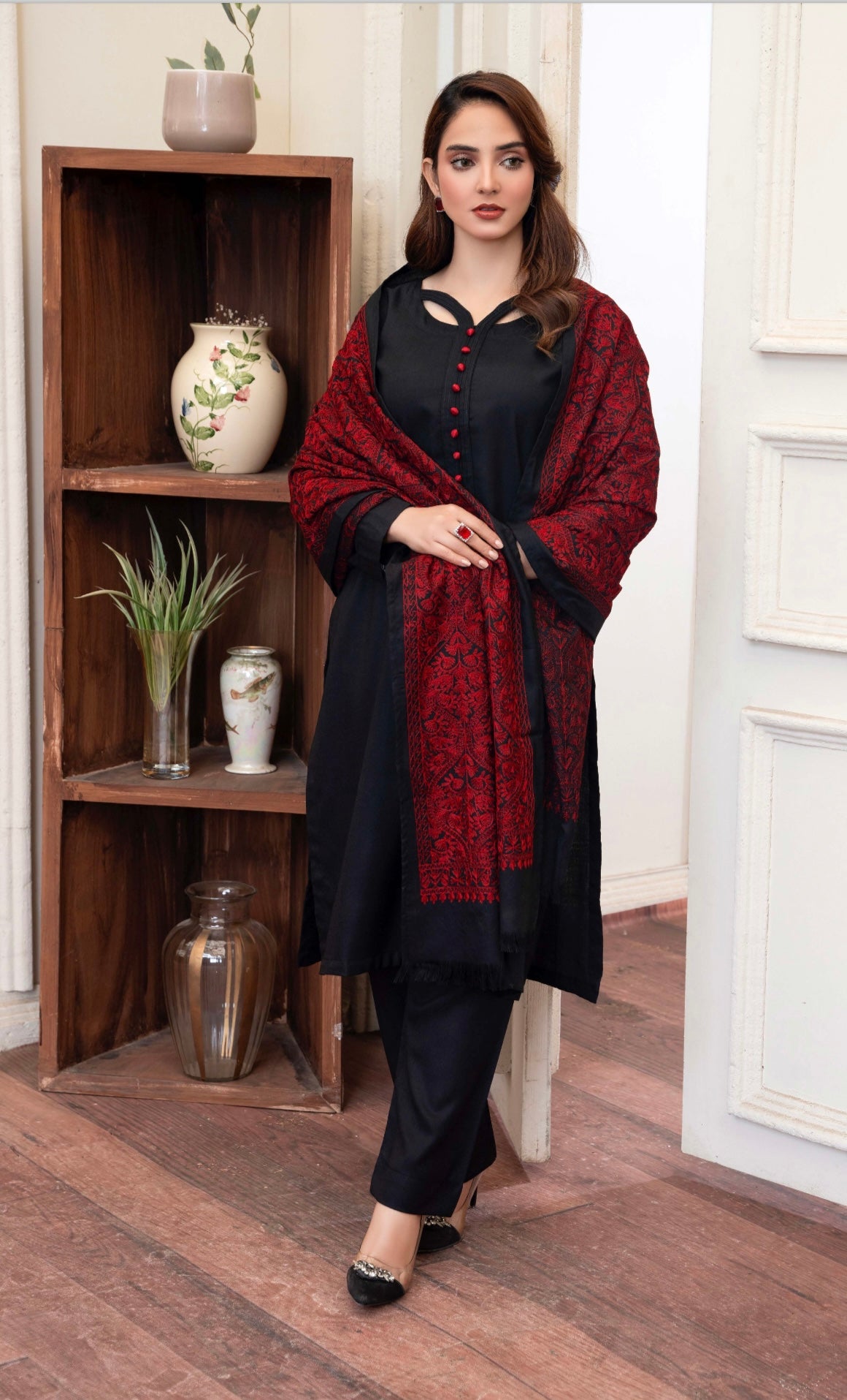 Raniya 3 piece_6035 Dhanak Pakistani ladies suit B18