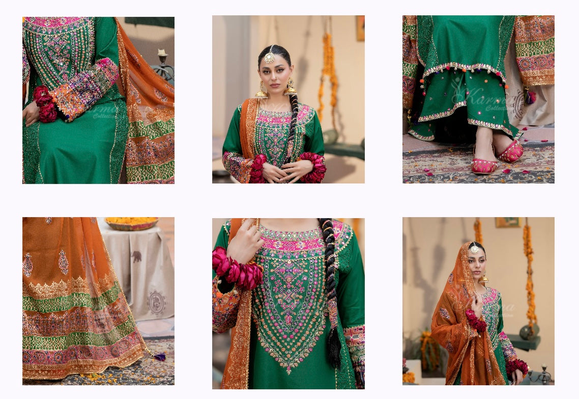 Karma afreen _9060 3 piece suit B86