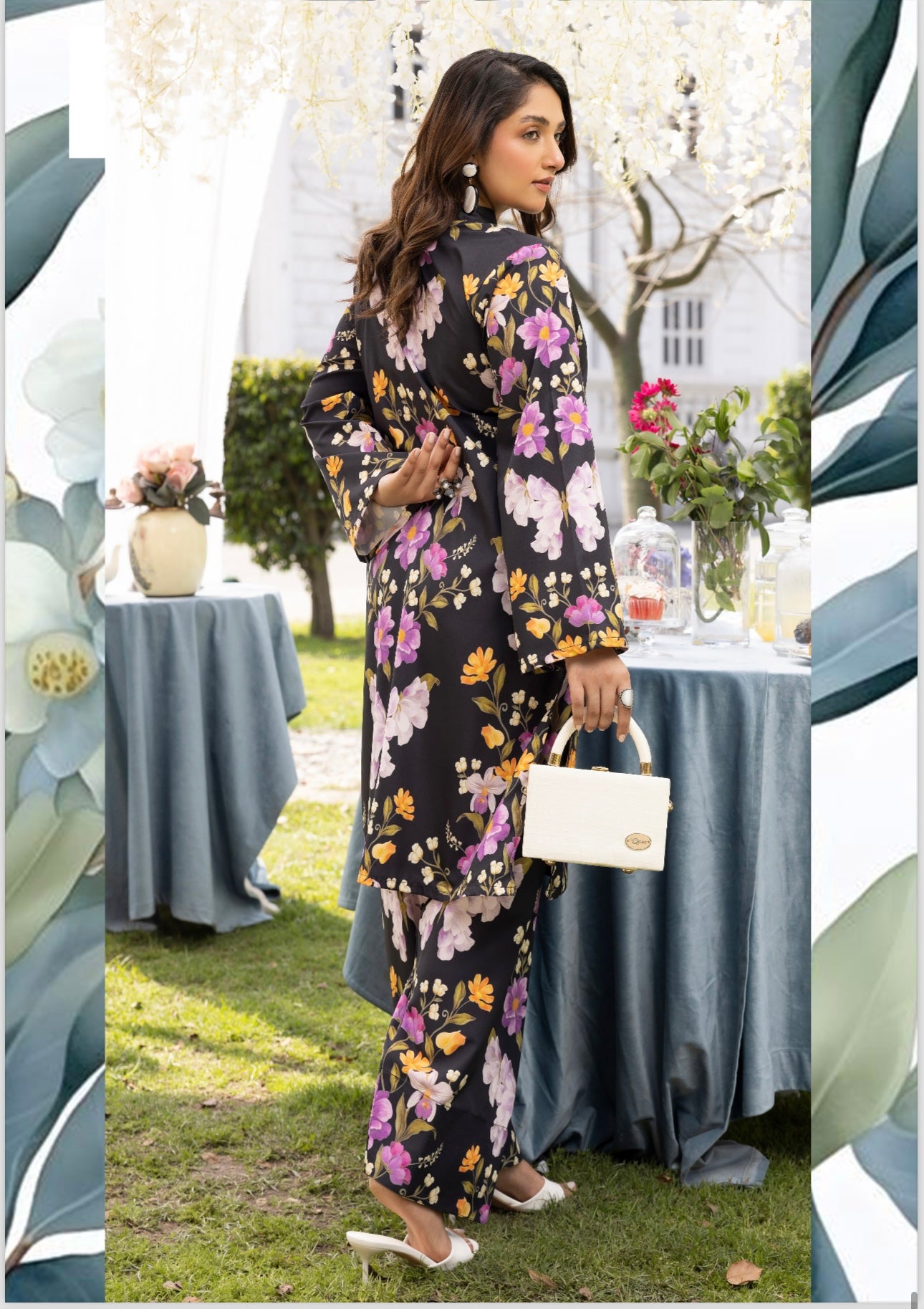 Brit 2 piece silk_10079 Pakistani suits for ladies Farshi Shalwar B113