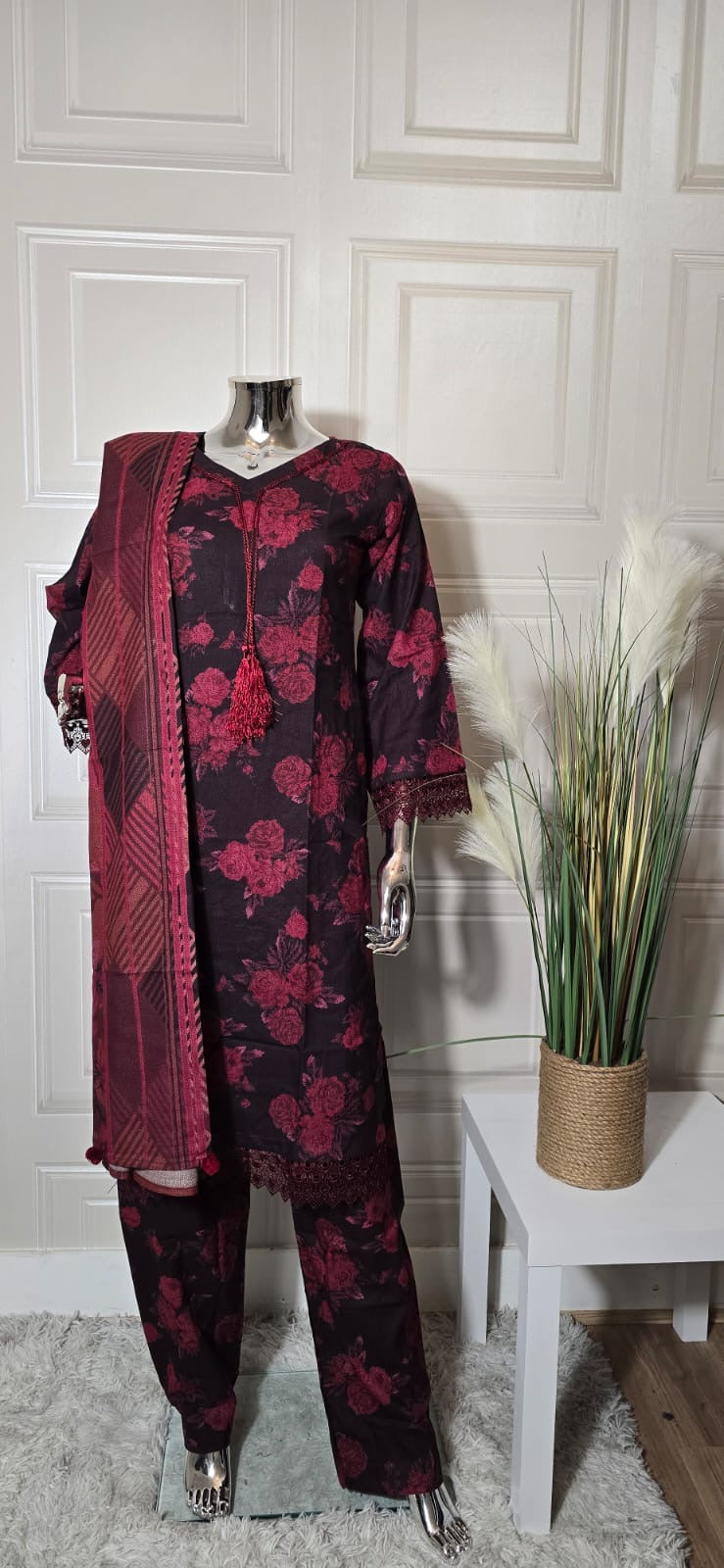 Barouque Dhanak 3 piece_4038 Pakistani suits for ladies DB1
