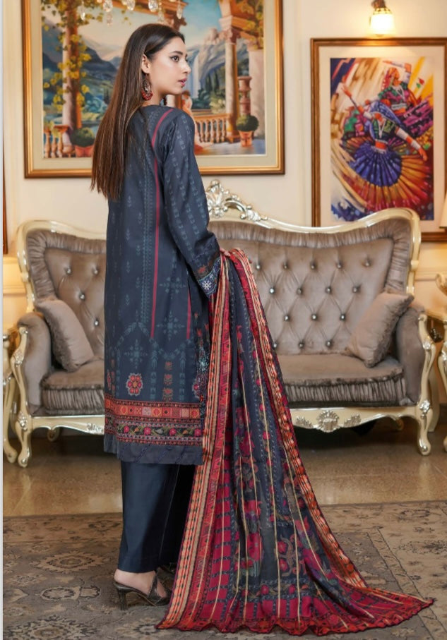 Munira linen 3 piece_1989 Pakistani ladies suit B63