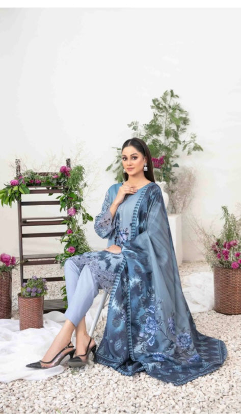 Tawakal 3 piece Dhanak_6050 Pakistani ladies suit B31