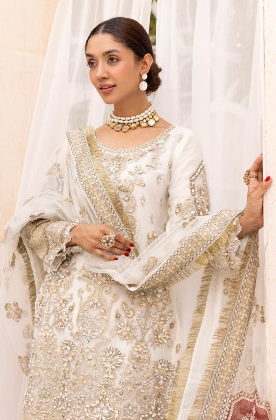 Simrans 3 piece lux wedding wear_100191 Pakistani ladies suit B132 Mint Green