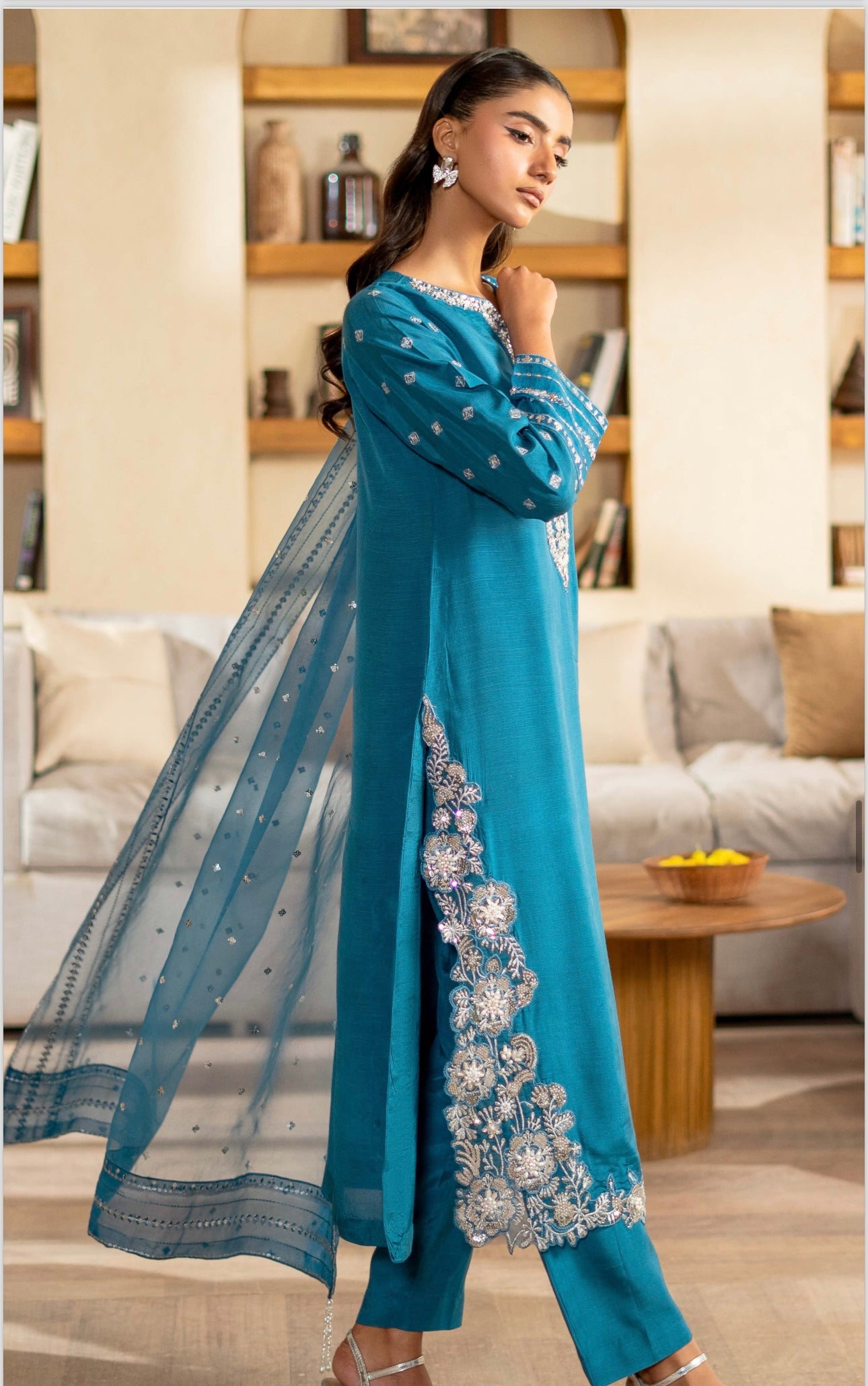 Raniya 3 piece silk_8078 Pakistani ladies suit B73