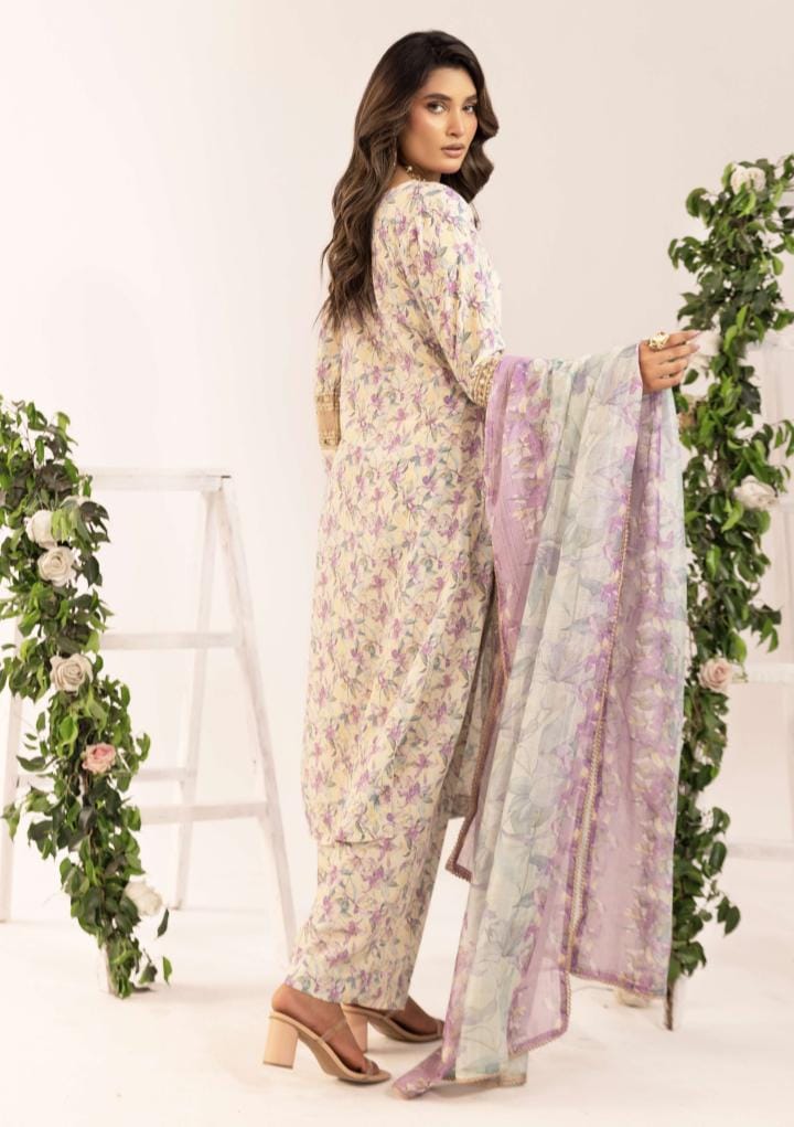 Mother and daughter Simrans 3 piece lawn_81043 Pakistani ladies suit B184