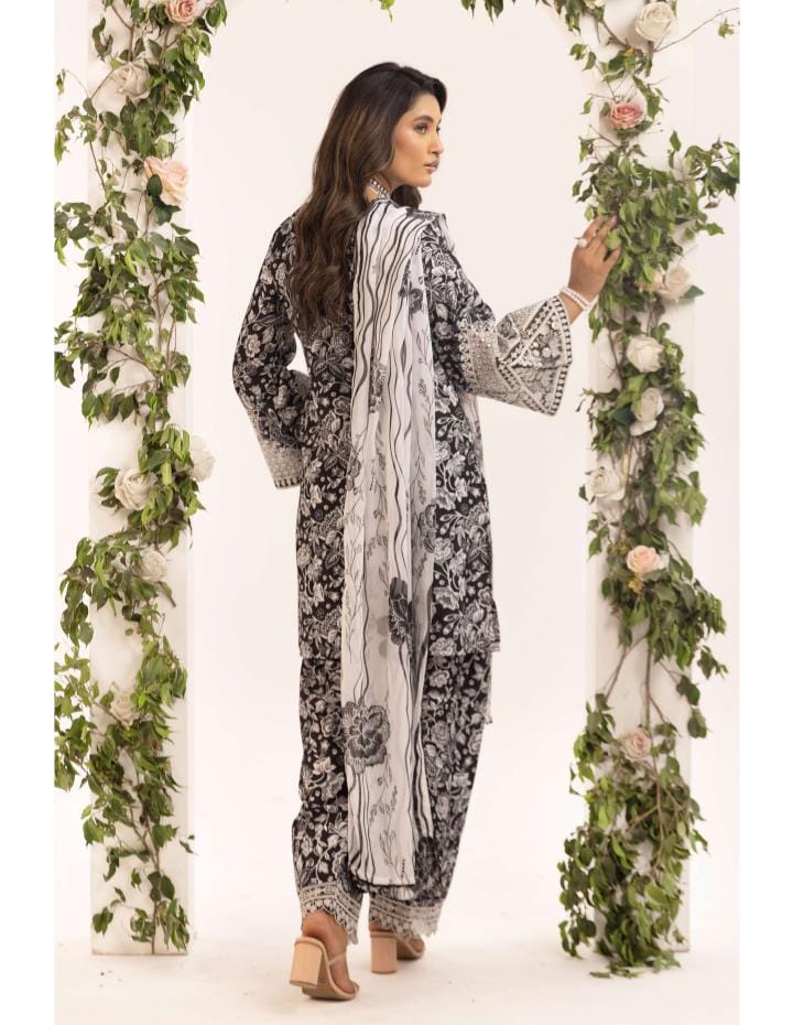 Mother and daughter Simrans 3 piece lawn_81043 Pakistani ladies suit B184