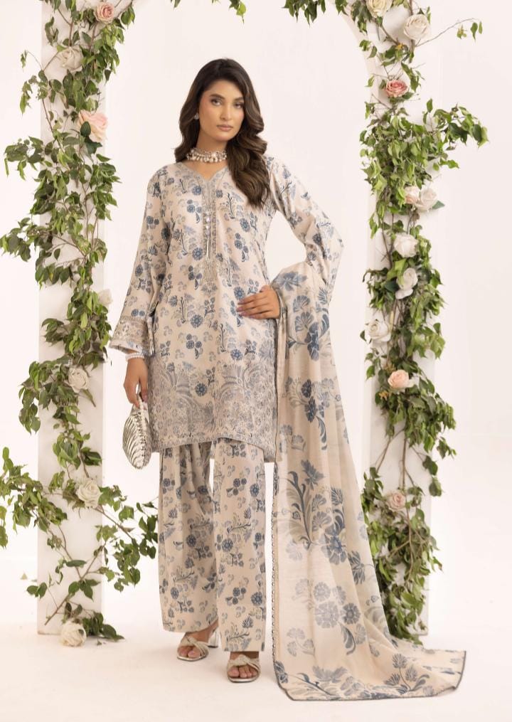 Mother and daughter Simrans 3 piece lawn_81043 Pakistani ladies suit B184