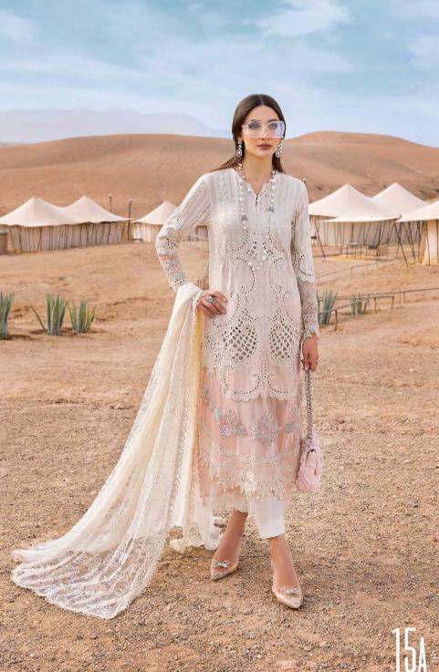 M B inspired 3 piece Lawn stitched_81044 Pakistani ladies suit B185