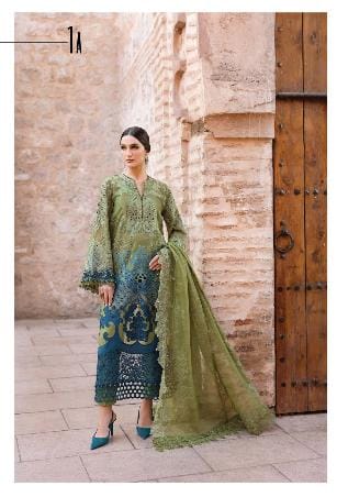 M B inspired 3 piece Lawn stitched_81044 Pakistani ladies suit B185