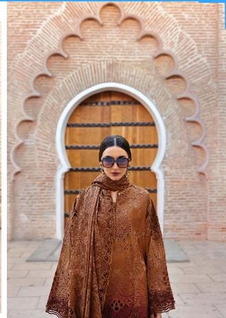 M B inspired 3 piece Lawn stitched_81044 Pakistani ladies suit B185