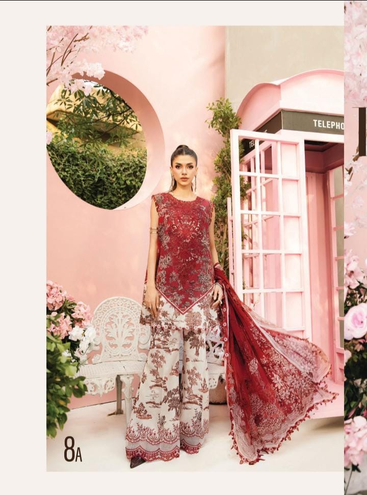 M Prints 3 piece Lawn stitched_81047 Pakistani ladies suit B188
