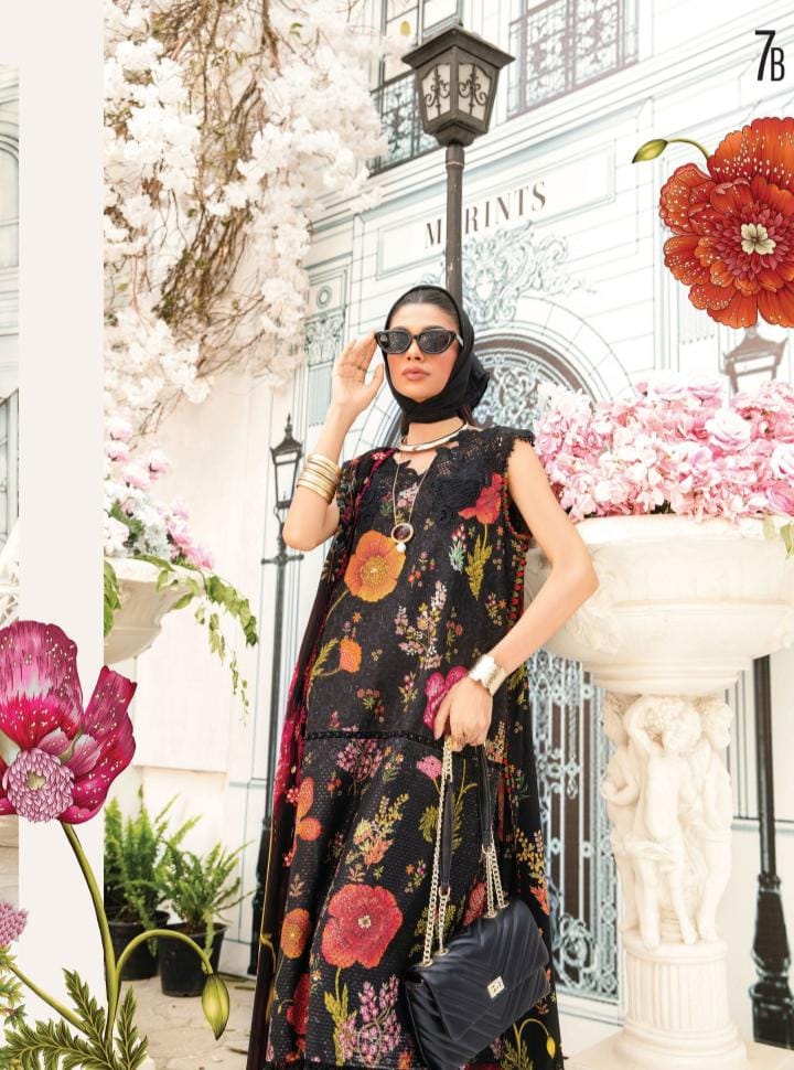 M Prints 3 piece Lawn stitched_81047 Pakistani ladies suit B188
