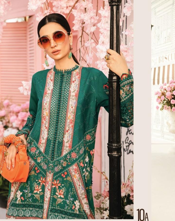 M Prints 3 piece Lawn stitched_81047 Pakistani ladies suit B188