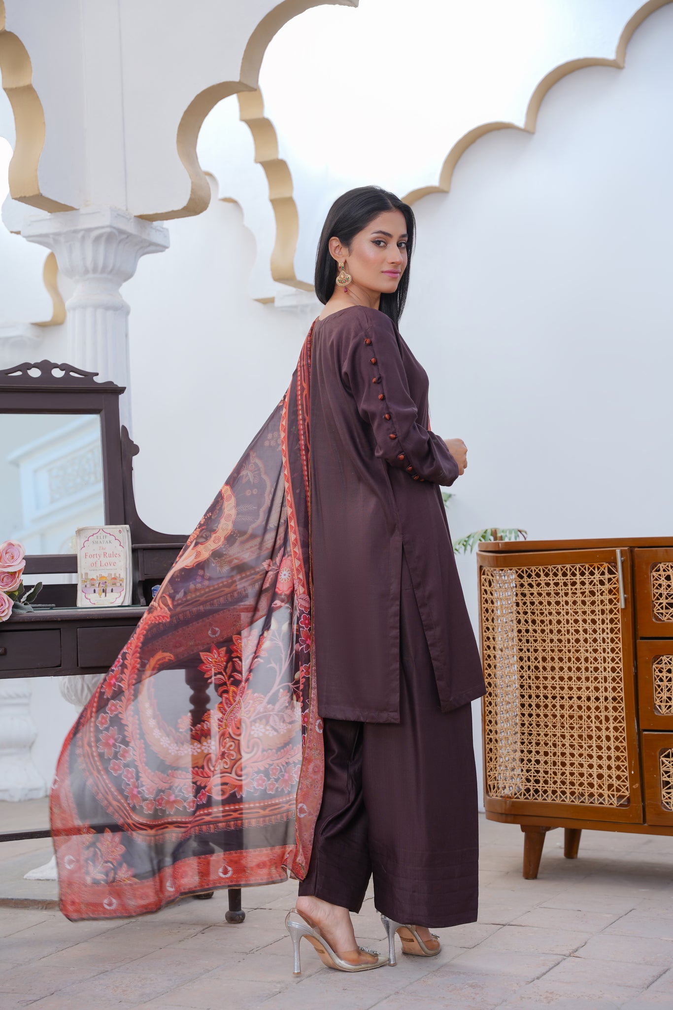 Brit 3 piece Farshi Salwar _100257 ladies suit B146