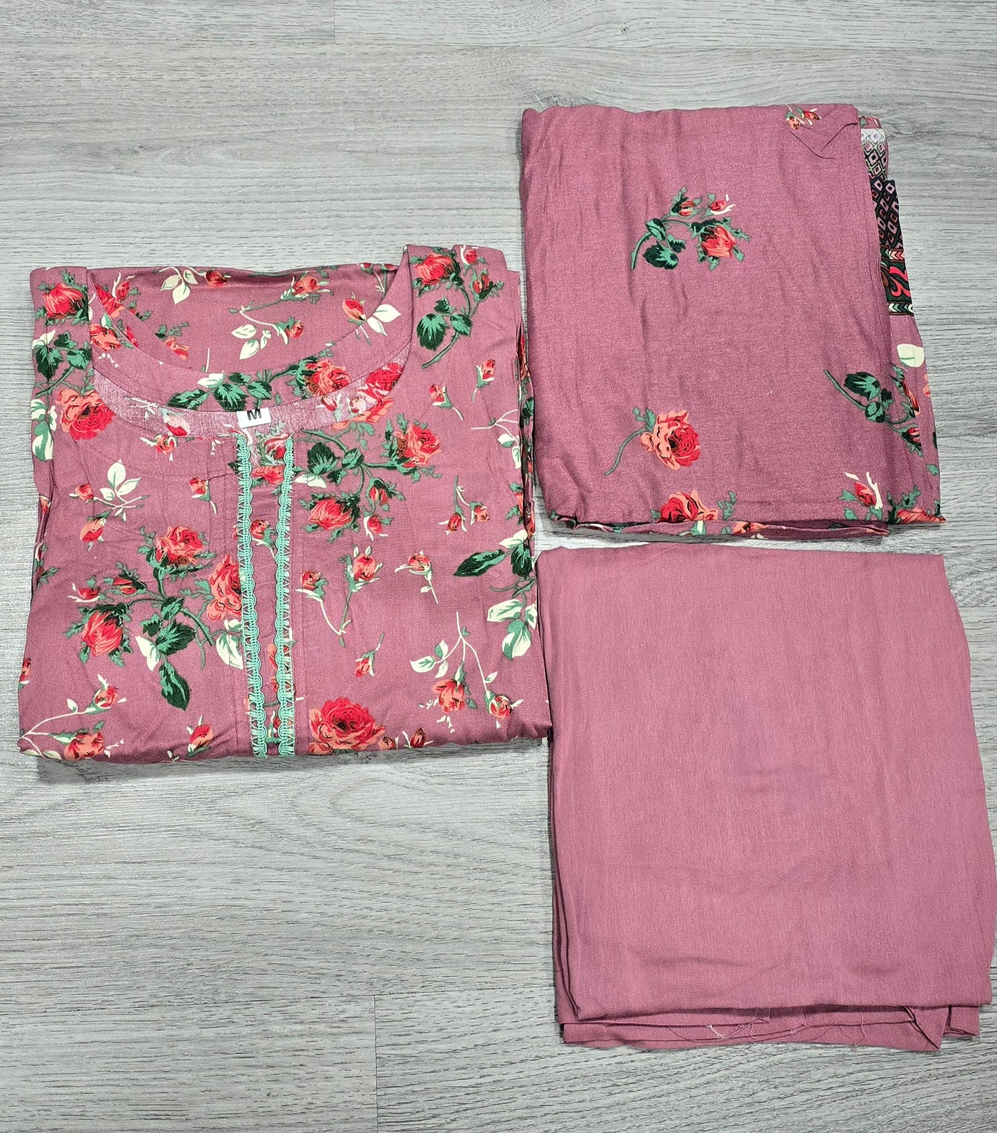 Brit 3 piece Dhanak Pakistani ladies Winter collection suit B398