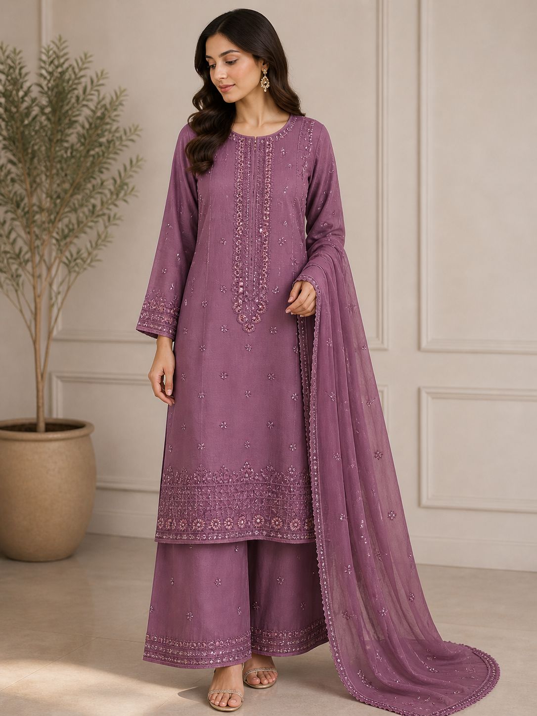 BRIT 3 piece ladies Chiffon B585