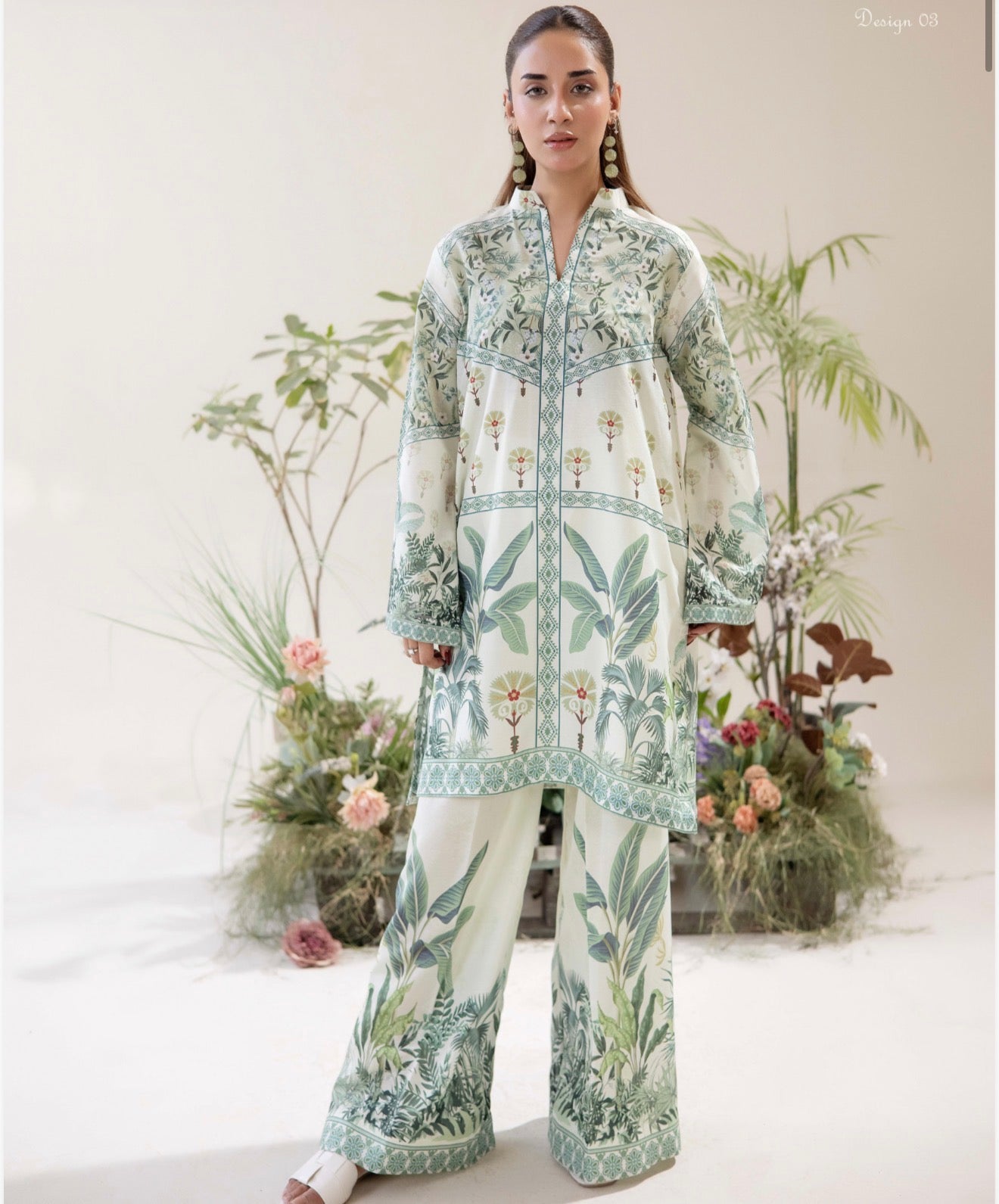 Adan Liba’s 2 piece luxury Poly lawn collection ladies dress B689