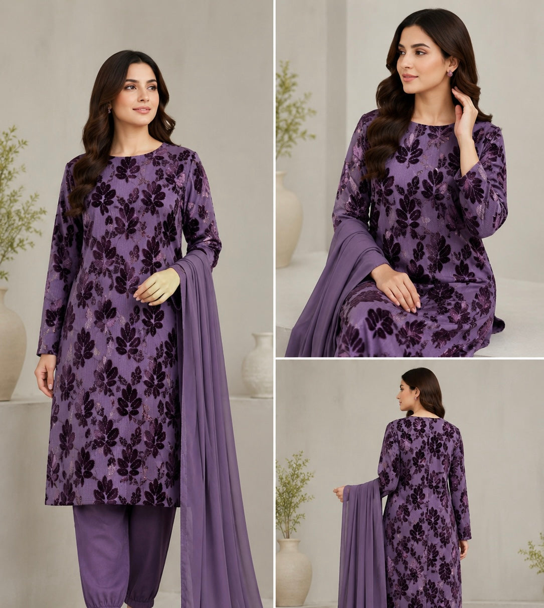 BRIT 3 piece designer Palachi collection ladies dress B746