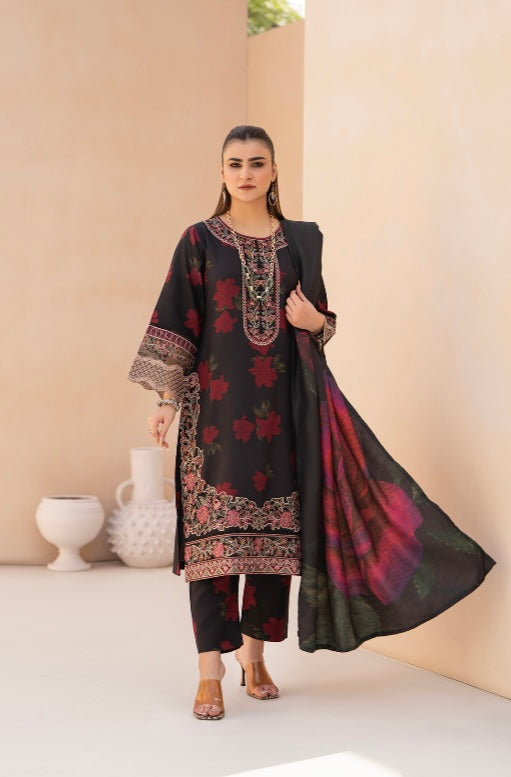Raniya 3 piece Dhanak Pakistani ladies suit B392