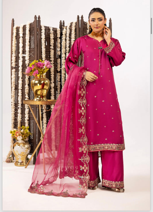 Simrans 3 piece luxury viscose_81042 Pakistani ladies suit B253