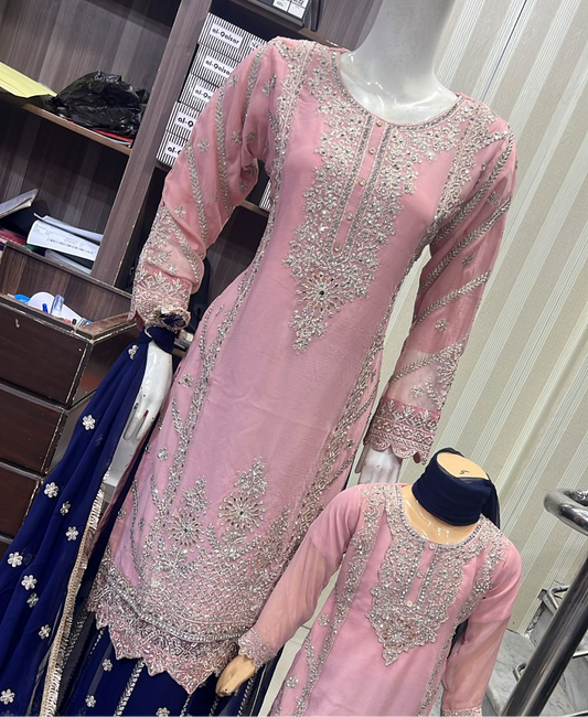 Brit Mother and Daughter 3 piece Chiffon_81040 B178