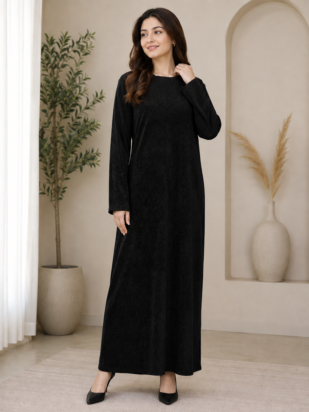 BRIT 1 piece free size modest wear ladies dress B740