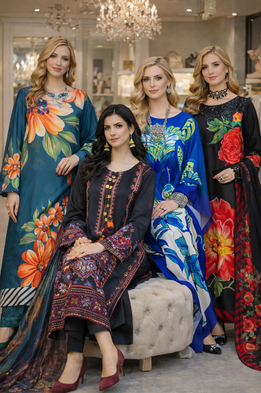 Karma Original 3 piece silk _81042 Pakistani ladies suit B468