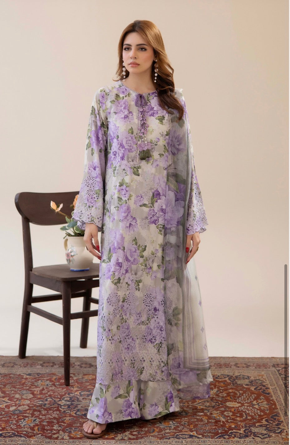 Adan Liba’s original 3 piece luxury lawn collection ladies dress B638