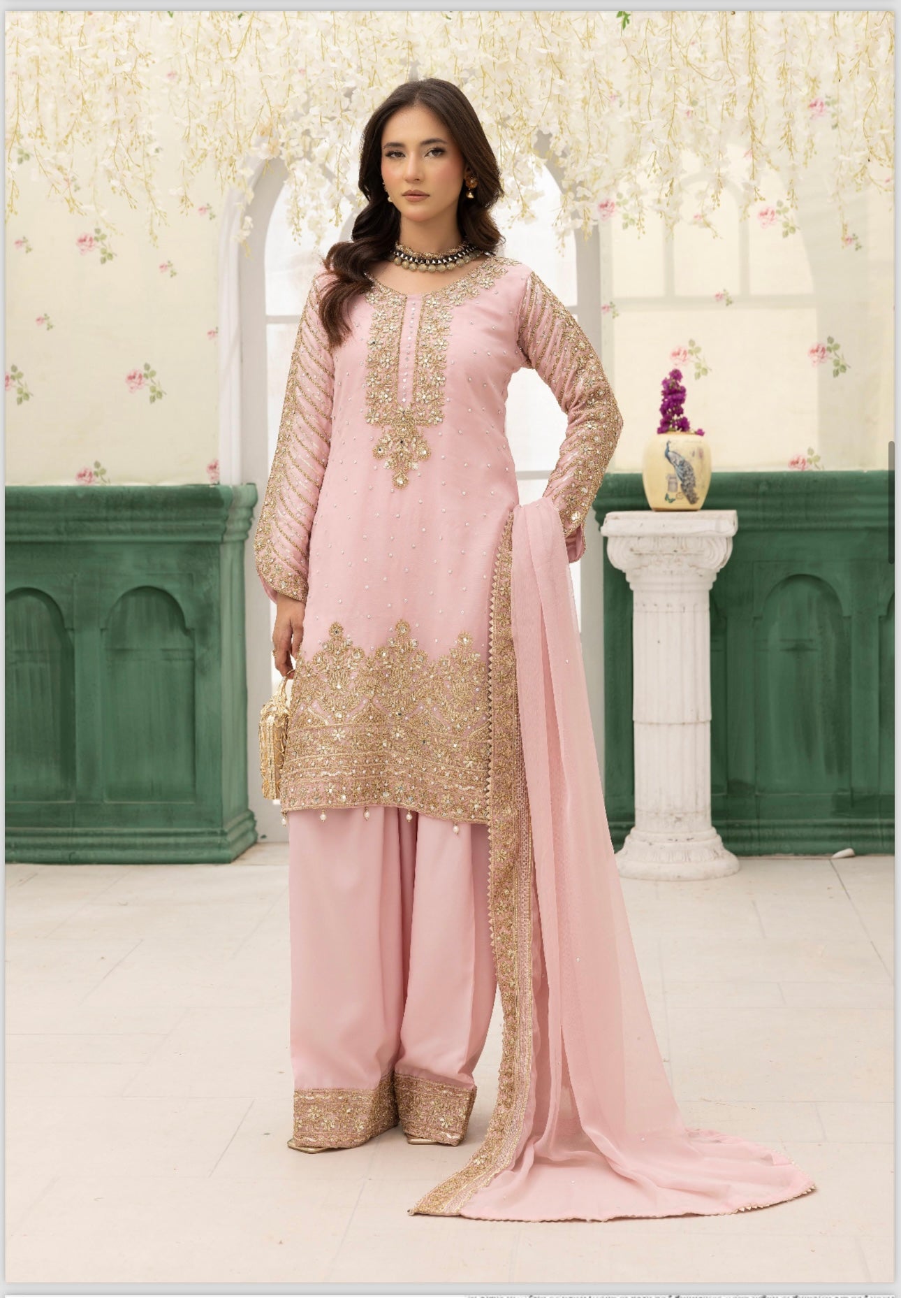 Nida 3 piece luxury chiffon _81042 Pakistani ladies suit B217