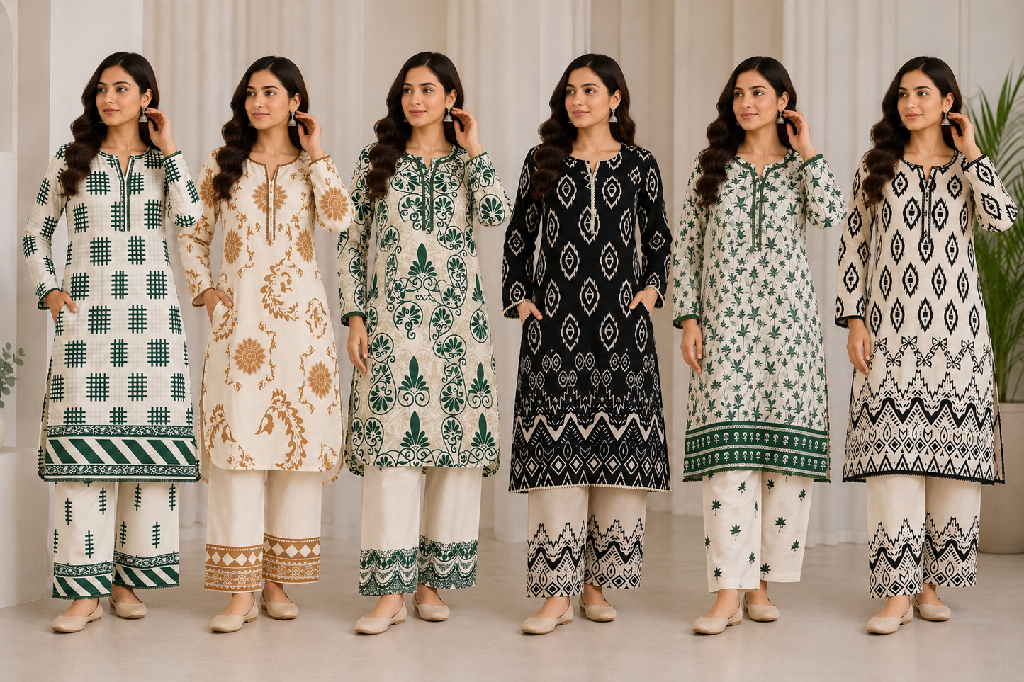 Brit 2 piece poly lawn collection ladies dress B723