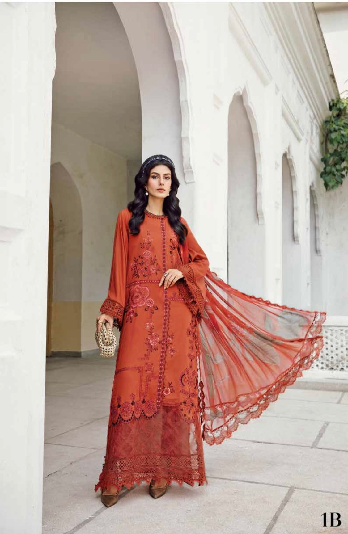 M print original Designer 3 piece winter collection Pakistani ladies suit B328