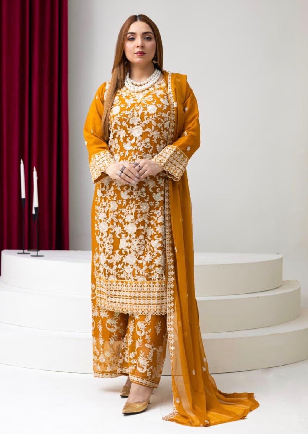 Brit 3 piece chiffon _81042 Pakistani ladies suit B265