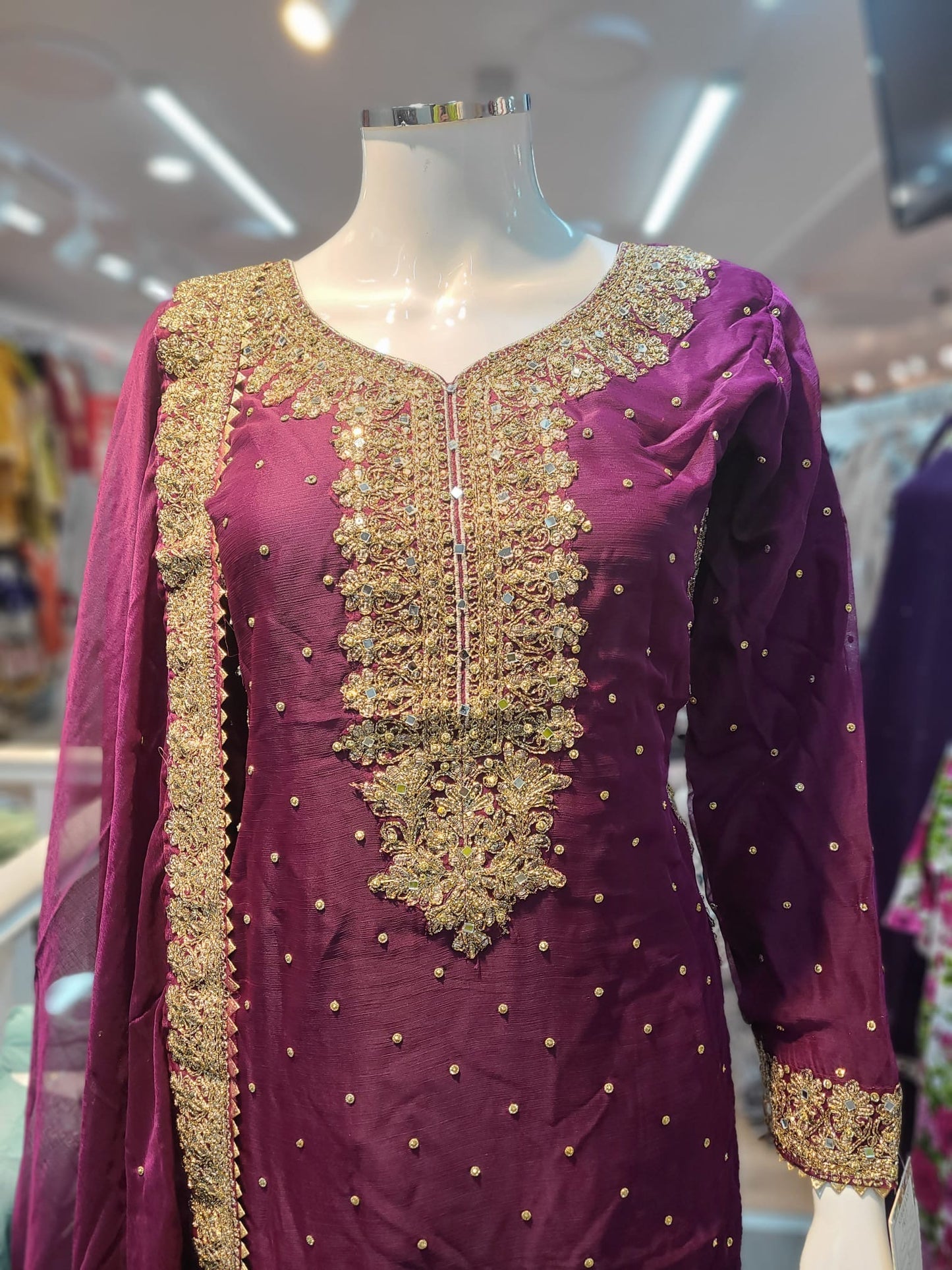 Nida 3 piece luxury chiffon _81042 Pakistani ladies suit B217