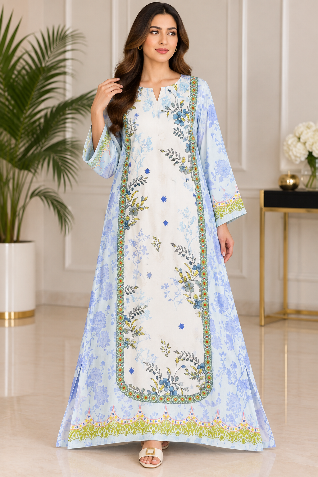 BRIT 1 piece silk kaftaan collection B777