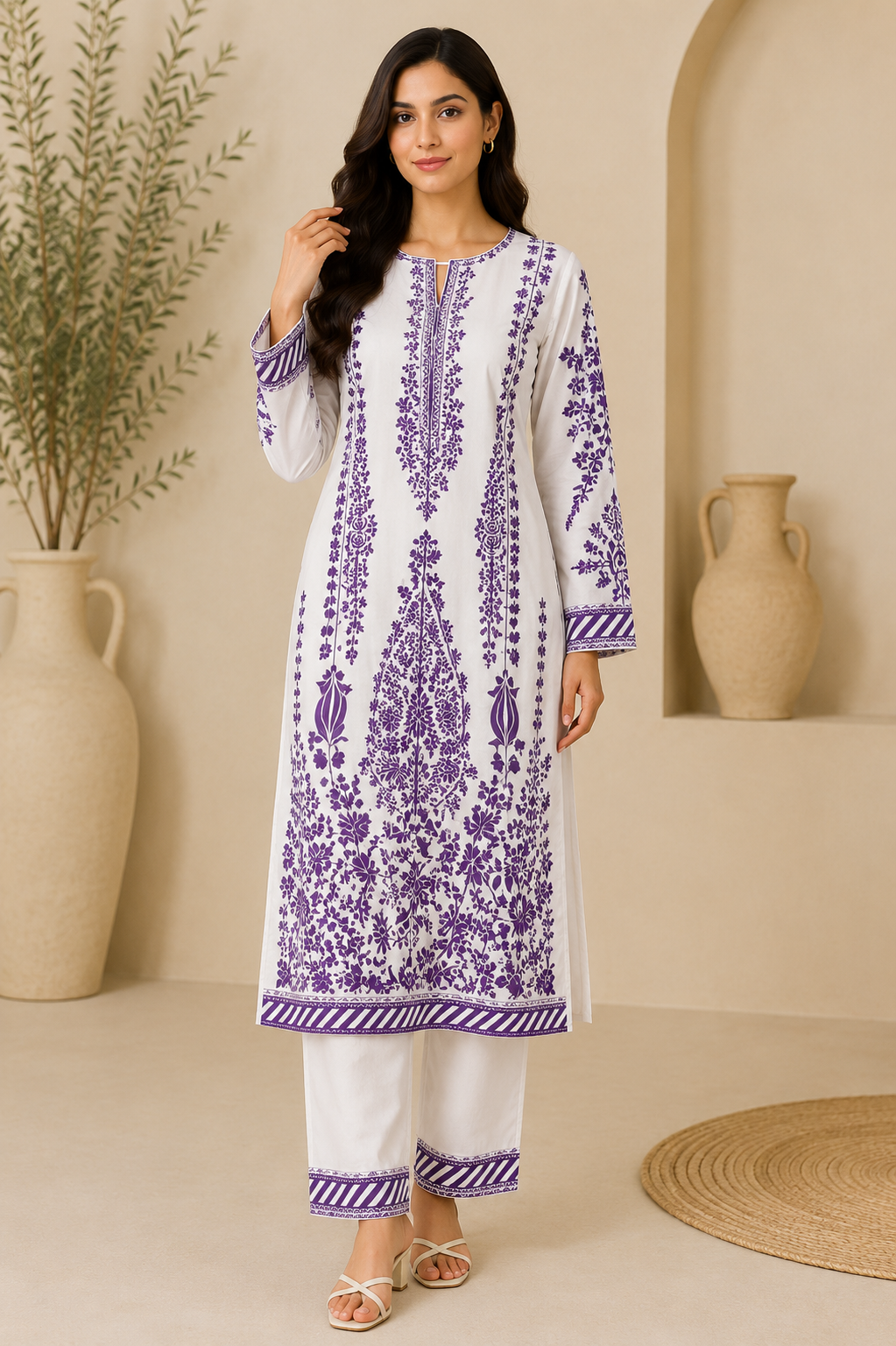 BRIT KAFTAAN 2 piece  lawn crape collection ladies dress B729