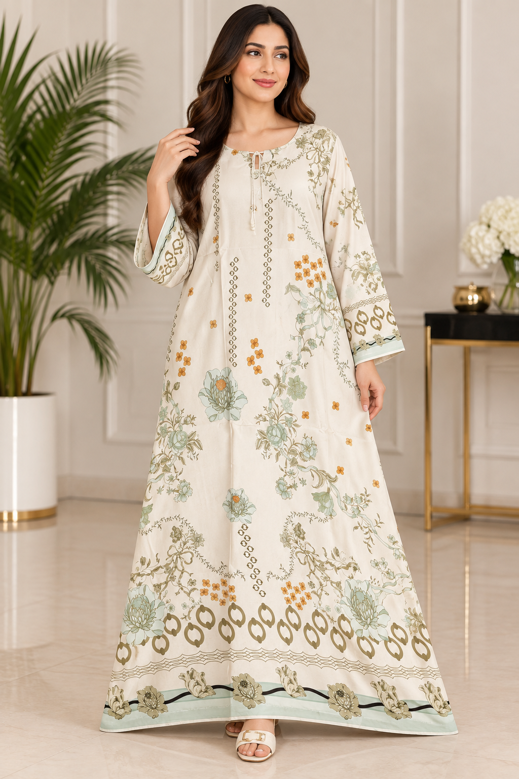 BRIT 1 piece silk kaftaan collection B777