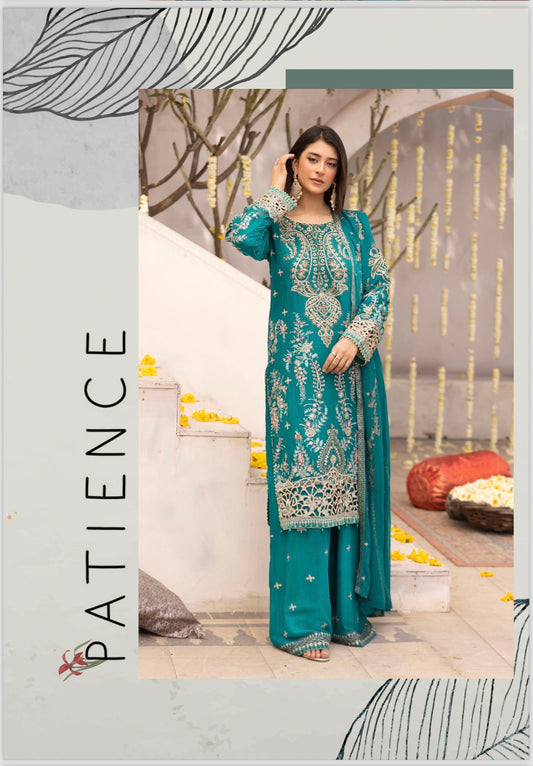 Simrans 3 piece lux wedding wear_100177 Pakistani ladies suit B131