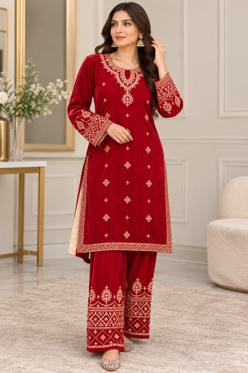 Brit 2 piece Valvet designer collection B815