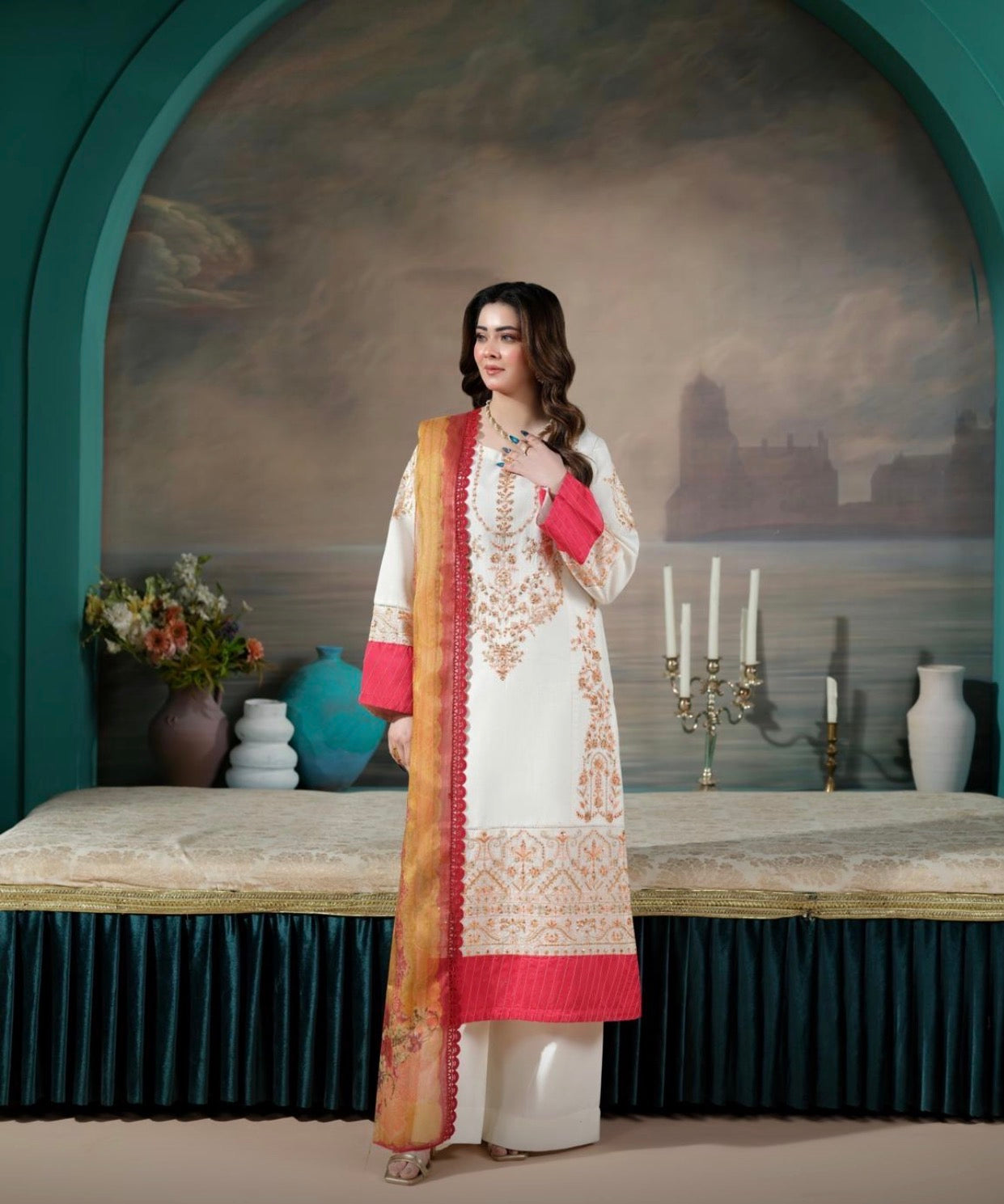 BRIT 3 piece COTTON embroidered Pakistani ladies suit B538