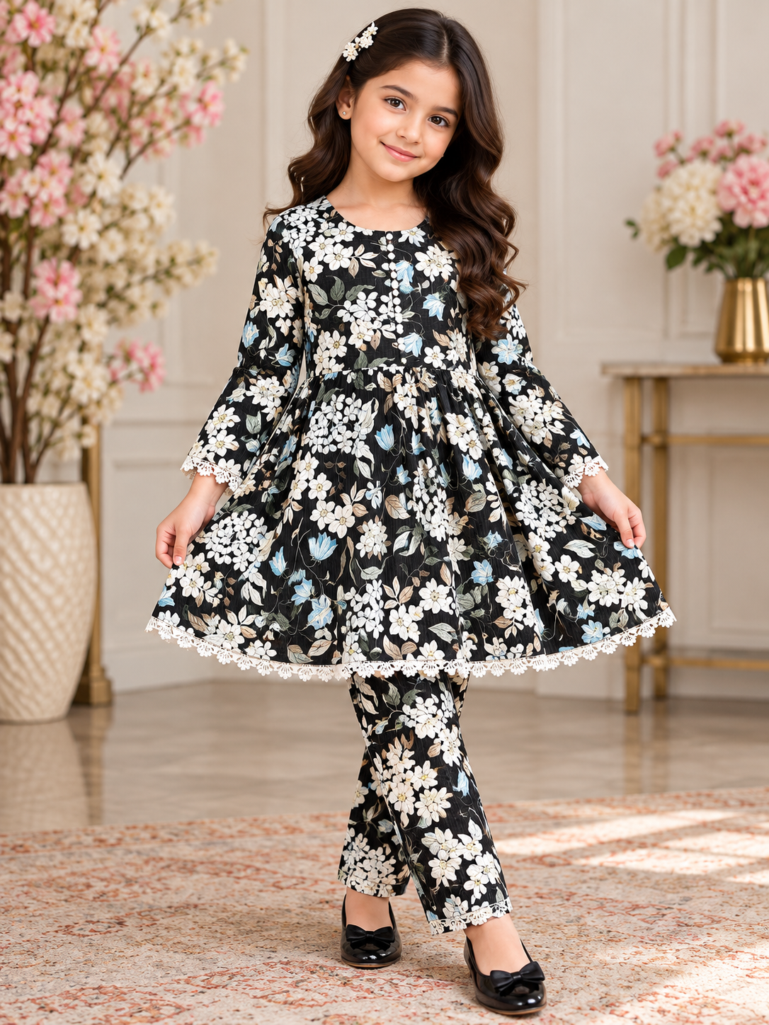 Bin Saeed KIDS- GL 2 piece Khadar collection B801